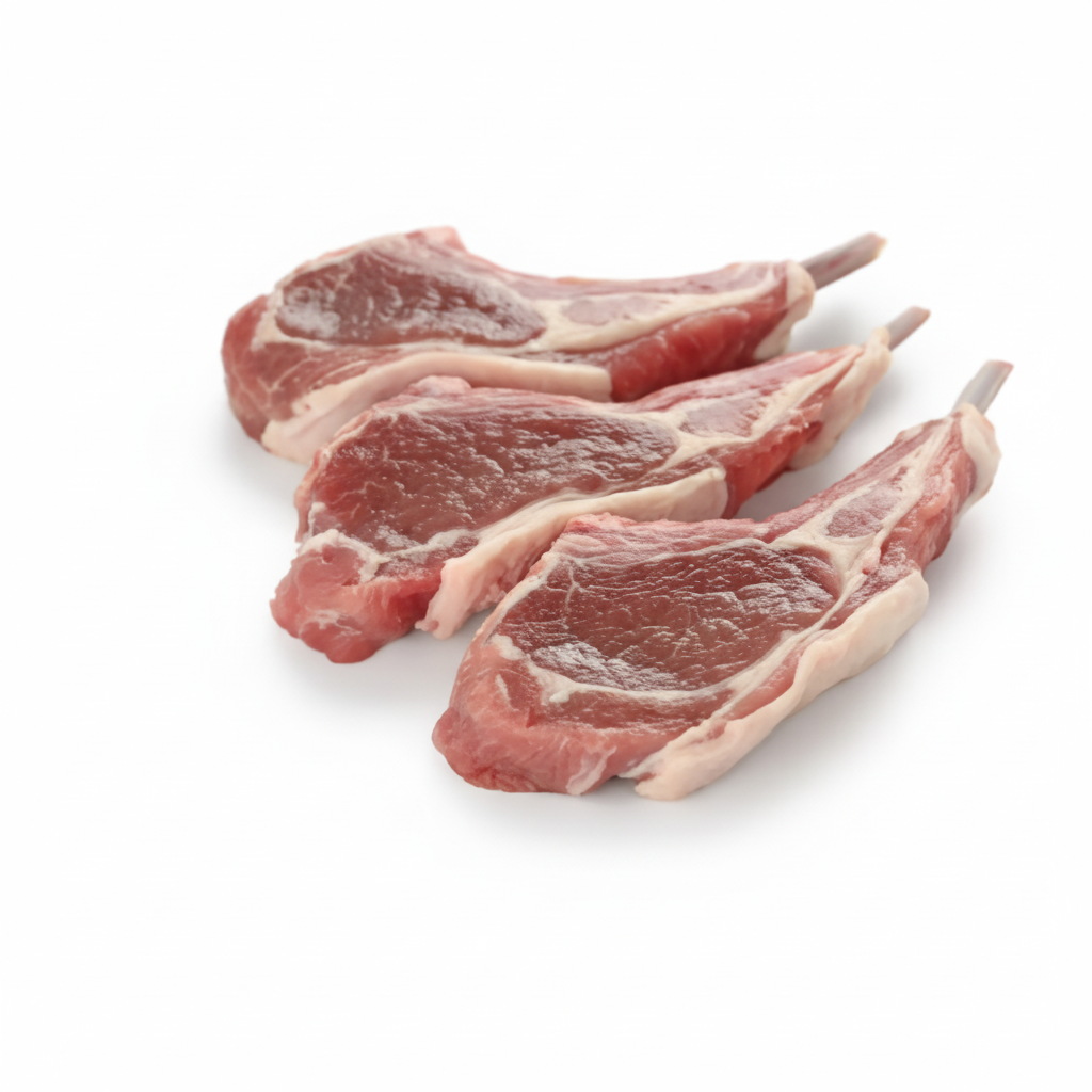 Chuletas de paletilla de cordero lechal del Pirineo