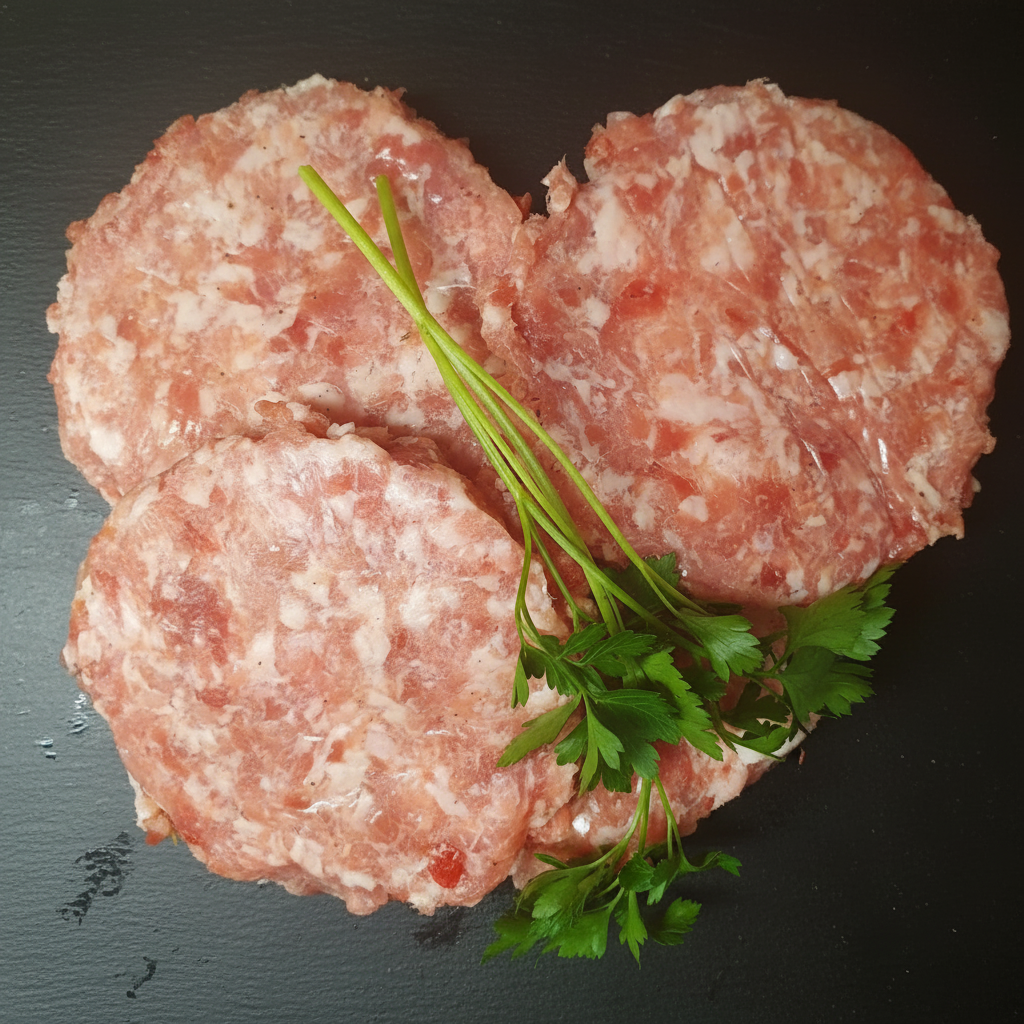 Hamburguesa artesanal de longaniza rellena de bacon y queso - El Super Carnicería de Boltaña